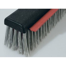 broom brush  | bristles made of nylon  | black  | red  L 450 mm product photo  S
