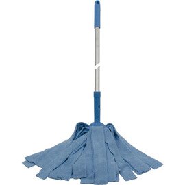 mop stainless steel microfibre blue with handle 1500 mm product photo