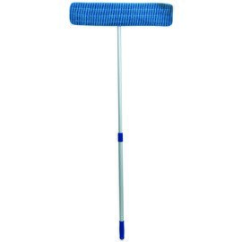 CLEARANCE | mop aluminium microfibre blue with aluminum broomstick 450 mm  x 125 mm product photo