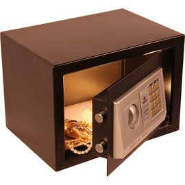 room safe black locking system electronic  L 350 mm product photo