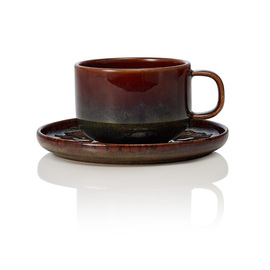 coffee cup with saucer ONE AMAZONAS stoneware 220 ml product photo
