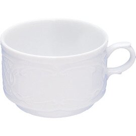 cup BAVARIA 180 ml porcelain white with relief  H 55 mm product photo
