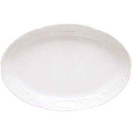 Clearance | plate BAVARIA porcelain white oval | 280 mm  x 180 mm product photo