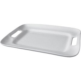 CLEARANCE | plate porcelain white  L 360 mm with handles  B 250 mm product photo