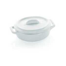 mini pot porcelain white with lid  L 93 mm  B 65 mm  H 22 mm product photo