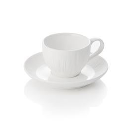 Espresso cup with saucer MAYA SHIRO | porcelain white | 80 ml Ø 65 mm H 45 mm product photo