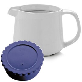 coffee pot HAMBURG plastic porcelain polypropylene with lid 300 ml H 80 mm | blue PP clamping lid product photo