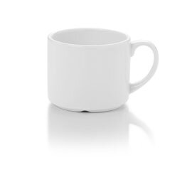 mug HAMBURG with handle 300 ml porcelain white  H 71 mm product photo