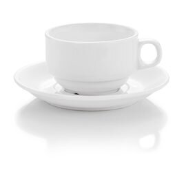 cup HAMBURG with handle 180 ml porcelain white  H 55 mm product photo