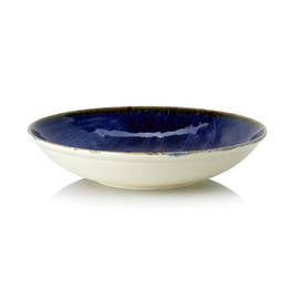 plate deep Ø 250 mm VIDA DARK OCEAN porcelain blue product photo  S