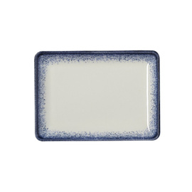 plate flat 180 mm x 130 mm VIDA MARINA porcelain blue white product photo