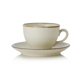 coffee cup 220 ml with saucer SMILLA SAND porcelain product photo