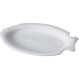 fish plate porcelain white oval | 370 mm  x 250 mm product photo