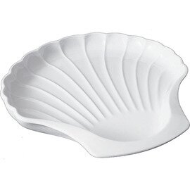 seashell bowl porcelain white shell-shaped 135 mm  x 130 mm product photo