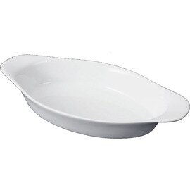 baking mould porcelain white oval 165 mm  x 85 mm  H 20 mm product photo