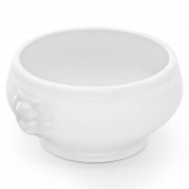 lion head soup mugs 450 ml porcelain white with relief  H 70 mm product photo