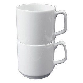 mug with handle 260 ml porcelain white  H 78 mm product photo