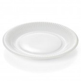 plate porcelain white rim grooves  Ø 190 mm product photo