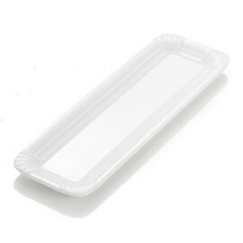 plate porcelain white french fries bowl rectangular | 260 mm  x 80 mm product photo