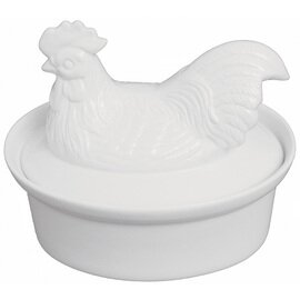 terrine mould tap with lid porcelain white round 1500 ml  L 230 mm  B 170 mm product photo