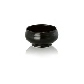 tureen porcelain | black shiny | 500 ml Ø 125 mm H 70 mm product photo