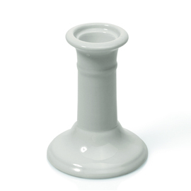 candle holder 1-flame porcelain white  Ø 80 mm  H 110 mm product photo