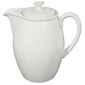 coffee pot porcelain with lid white 900 ml H 155 mm product photo