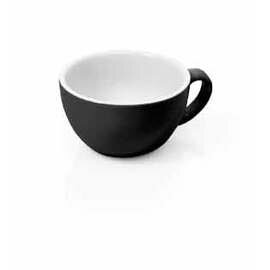 cappuccino cup 200 ml ITALIA BLACK porcelain black product photo