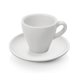 espresso cup 90 ml with saucer ITALIA porcelain white product photo