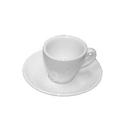 espresso cup 90 ml with saucer ITALIA porcelain white product photo