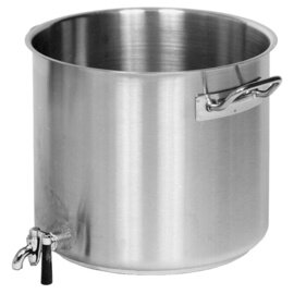 potato cooker 50 ltr stainless steel  Ø 400 mm  H 400 mm  | Stainless steel tubular handles product photo
