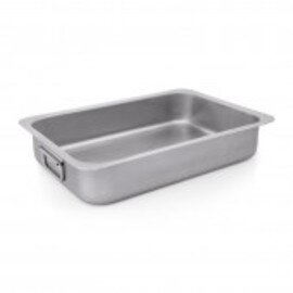 roasting pan  • stainless steel | 600 mm  x 450 mm  H 90 mm | 2 drop handles product photo