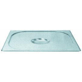 Flat cover for roasting pan, chrome nickel steel, 53 x 32,5 x 10 cm product photo