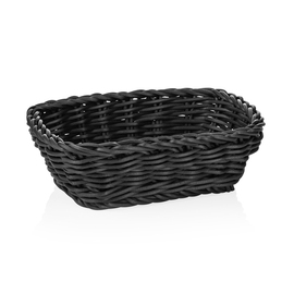 table basket PP black rectangular | 190 mm x 130 mm H 60 mm product photo