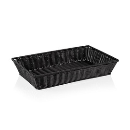 GN basket GN 1/1 PP black H 100 mm product photo
