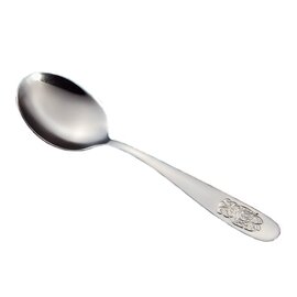 children's spoon EMELIE stainless steel shiny dog relief  L 145 mm product photo