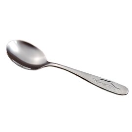 children's spoon MARIE stainless steel shiny dolphin relief  L 145 mm product photo
