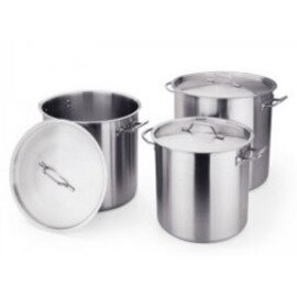 stockpot 34 ltr stainless steel with lid  Ø 360 mm  H 340 mm  | cold handles product photo