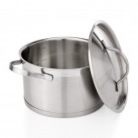 stockpot KG 5400 2.5 ltr stainless steel with lid  Ø 160 mm  H 135 mm  | cold handles product photo