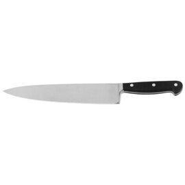 chef's knife M 6000 forged smooth cut  | riveted | black | blade length 25 cm product photo