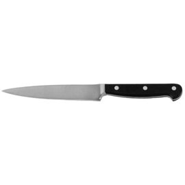 larding knife M 6000 forged smooth cut  | riveted | black | blade length 10 centimeters product photo