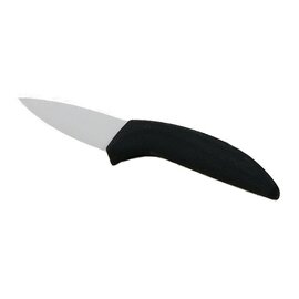 paring knife curved blade smooth cut, black