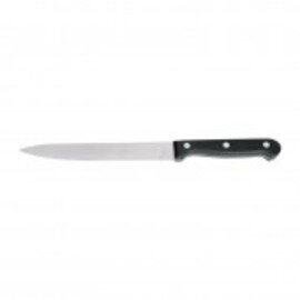 carving knife M 6500 smooth cut  | riveted | black | blade length 21 cm product photo