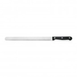 salmon knife | ham knife M 6500 flexibel round top smooth cut  | riveted | black | blade length 30 cm product photo