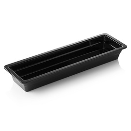 gastronorm container GN 2/4 | GN 65 BLACK | melamine black H 65 mm product photo