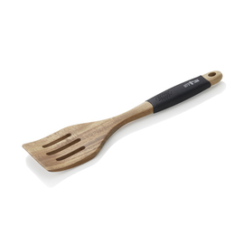 spatula acacia wood slotted L 305 mm product photo