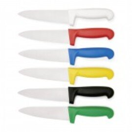 chef's knife HACCP smooth cut | red | blade length 25 cm product photo  L