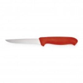 boning knife HACCP straight blade smooth cut | red | blade length 15 cm product photo  L