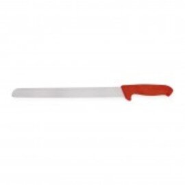 ham slicing knife HACCP round top smooth cut | red | blade length 35 cm product photo