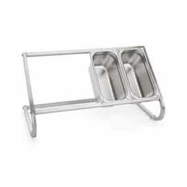 GN serving rack stainless steel | suitable for 4 containers GN 1/3 | 725 mm  x 385 mm  H 380 mm product photo